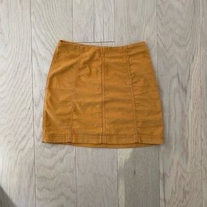 Corduroy mini skirt